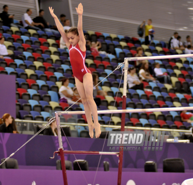 İdman gimnastikası üzrə 22-ci Bakı çempionatı və birinciliyi. Bakı, Azərbaycan, 02 oktyabr 2015 